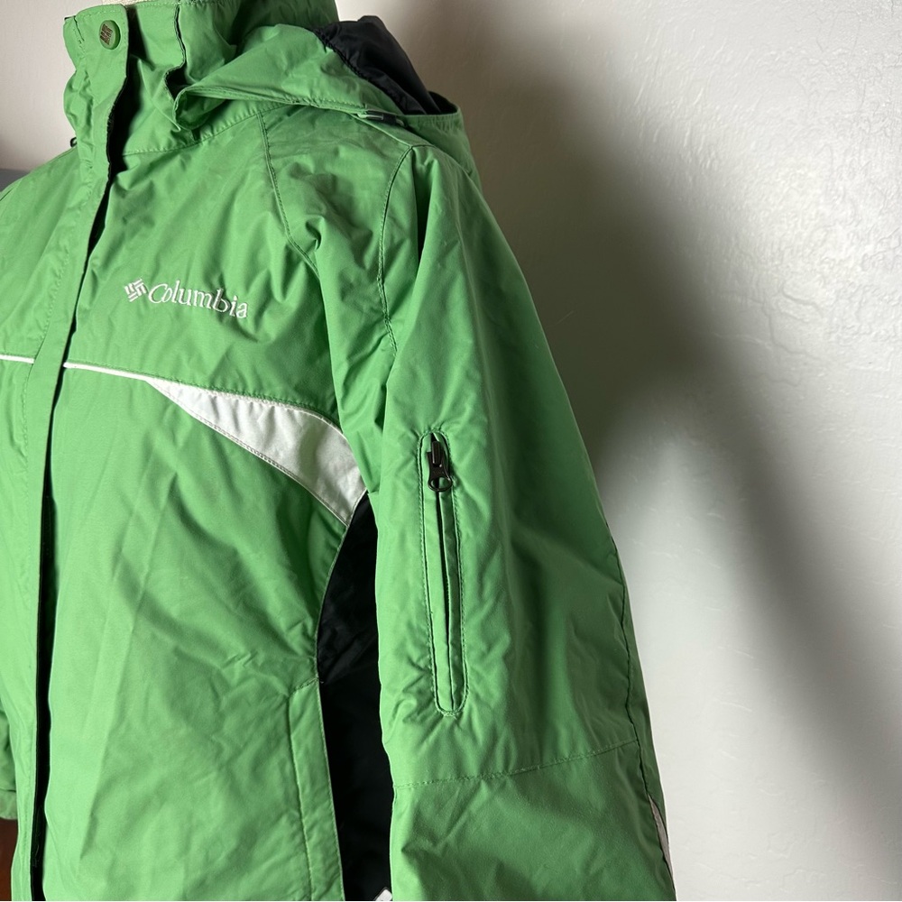 Columbia Sportswear Company Coat Womens Jacket Green Fleece Lined Full Zip - Picture 10 of 13